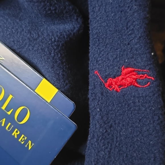 Nwt polo ralph lauren infant hat and gloves set new boys - Picture 2 of 2